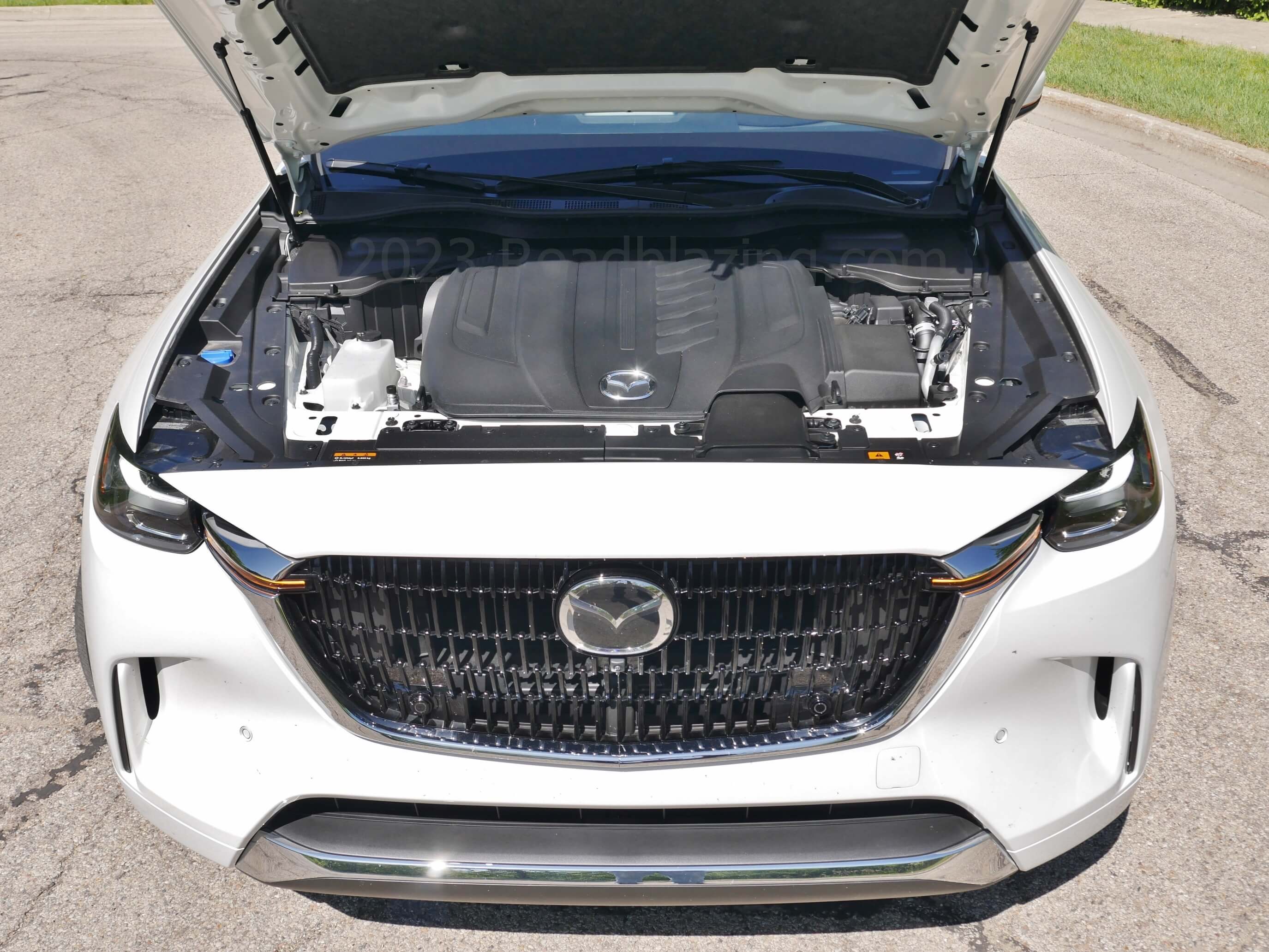 2024 Mazda CX-90 3.3 Turbo S Premium Plus AWD: mild battery gas hybrid turbo inline 6 sends 369 lb-ft to all wheels.