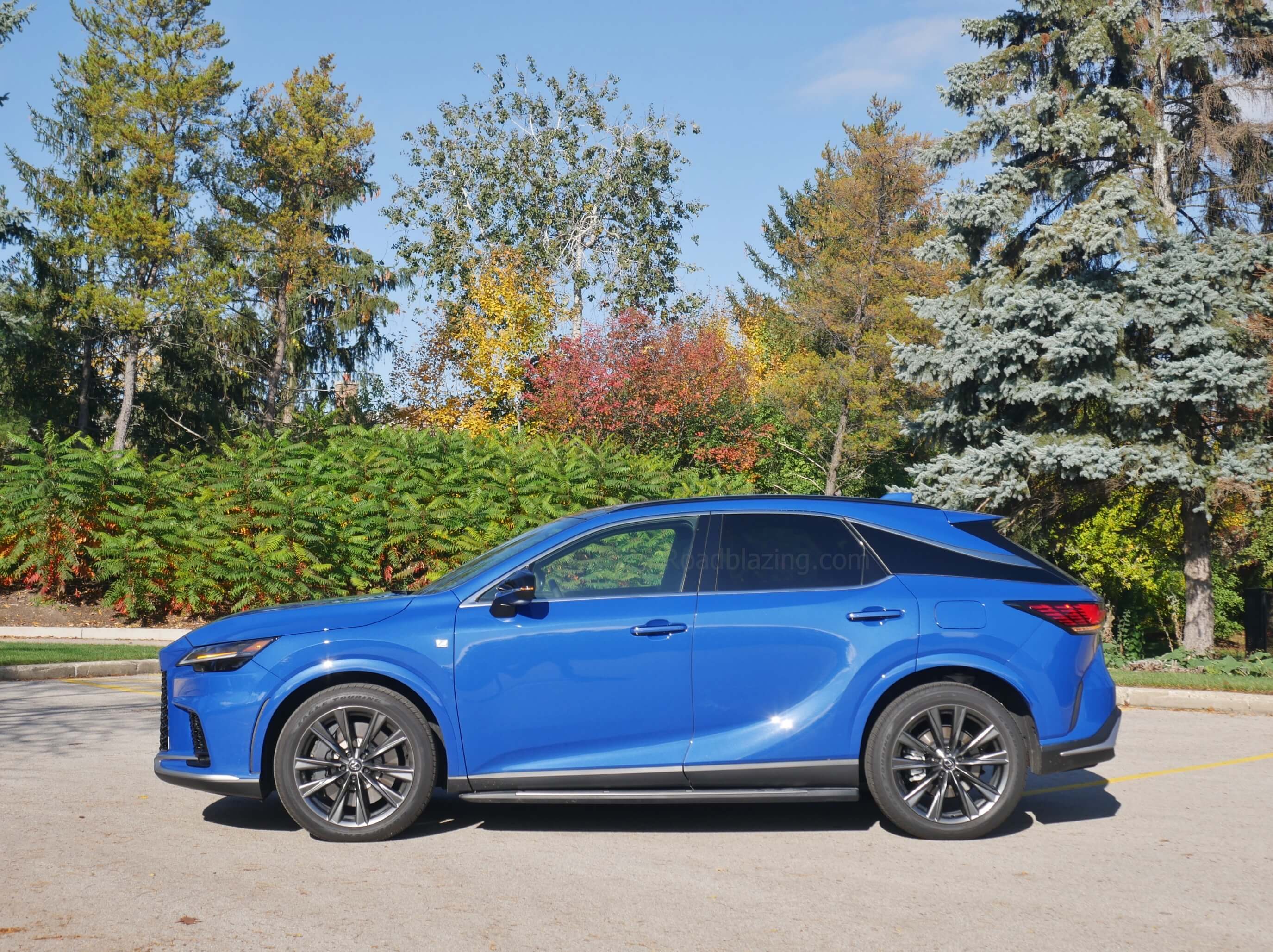 2023 Lexus RX 350 F-Sport AWD: body creasing is smoother