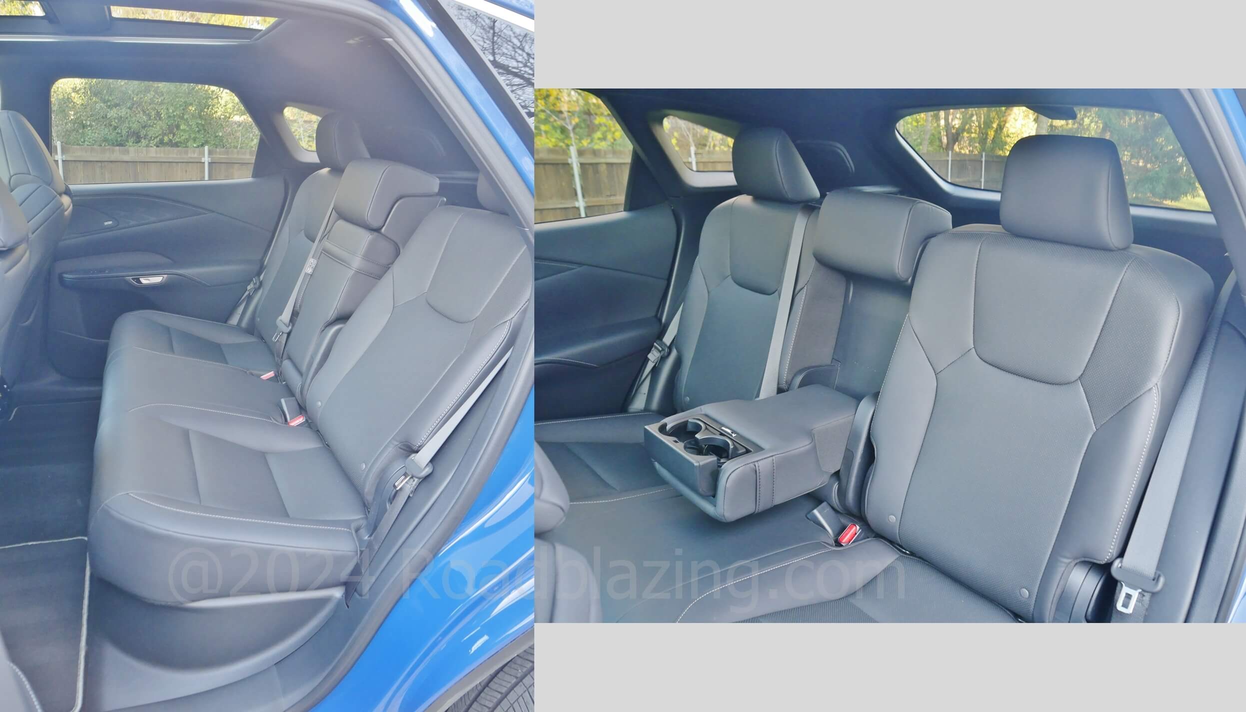 2023 Lexus RX 350 F-Sport AWD: split reclining 2nd Row seats
