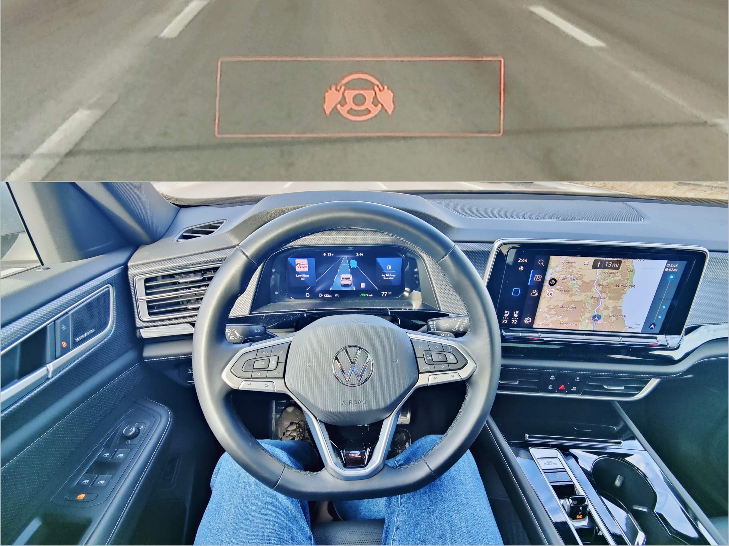 2024 Volkswagen Atlas Cross Sport 2.0T SEL R-Line 4Motion: driving traffic assist autonomy