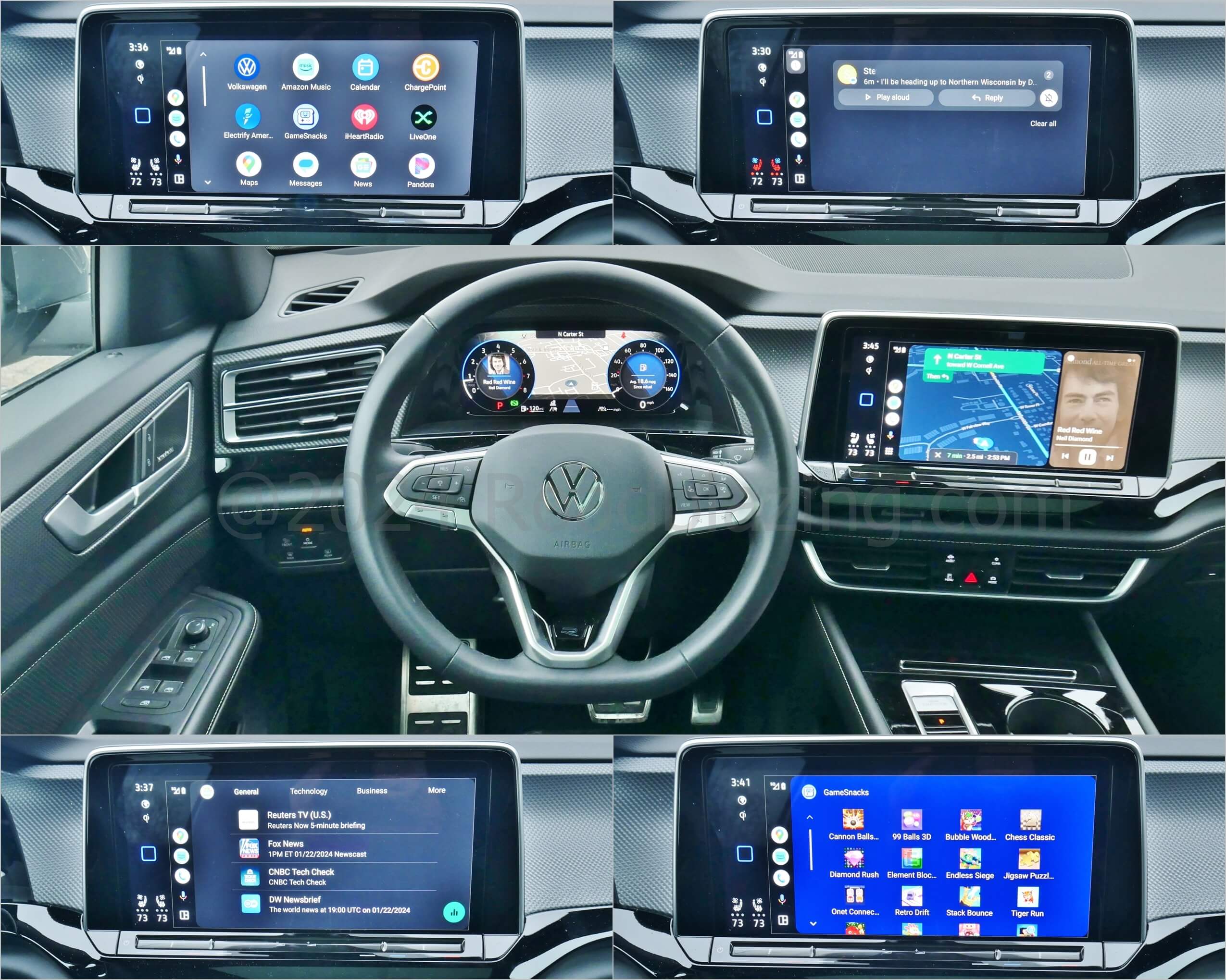 2024 Volkswagen Atlas Cross Sport 2.0T SEL R-Line 4Motion: wireless Android Auto + Apple CarPlay